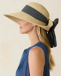 Tommy Bahama Ultra-Braid Bow Sun Hat-Women Hats & Caps