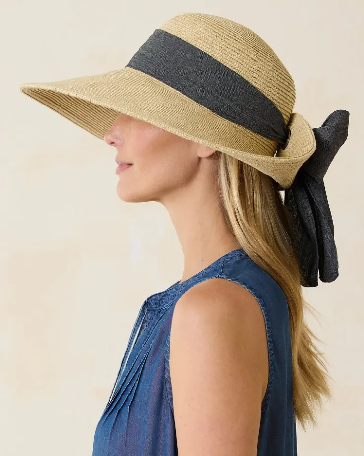 Tommy Bahama Ultra-Braid Bow Sun Hat-Women Hats & Caps