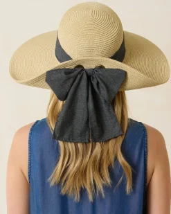 Tommy Bahama Ultra-Braid Bow Sun Hat-Women Hats & Caps