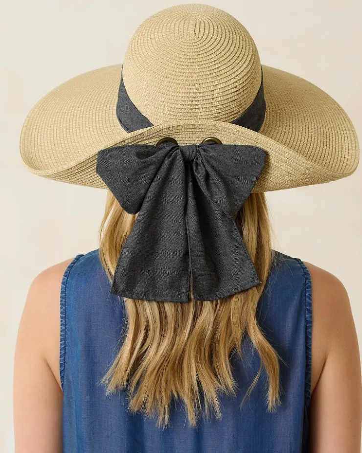 Tommy Bahama Ultra-Braid Bow Sun Hat-Women Hats & Caps