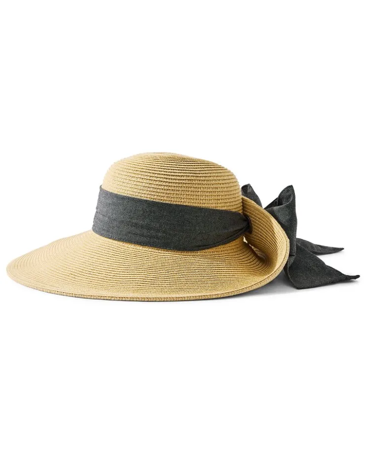 Tommy Bahama Ultra-Braid Bow Sun Hat-Women Hats & Caps