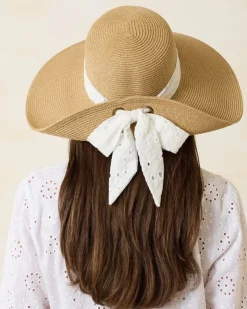 Tommy Bahama Ultra-Braid Bow Sun Hat-Women Hats & Caps