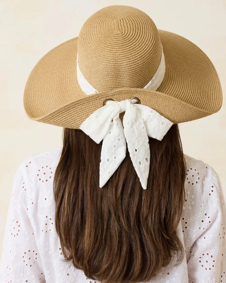 Tommy Bahama Ultra-Braid Bow Sun Hat-Women Hats & Caps