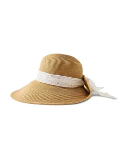 Tommy Bahama Ultra-Braid Bow Sun Hat-Women Hats & Caps