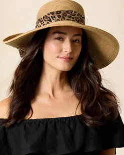 Tommy Bahama Ultra-Braid Fold Back Bow Hat-Women Hats & Caps