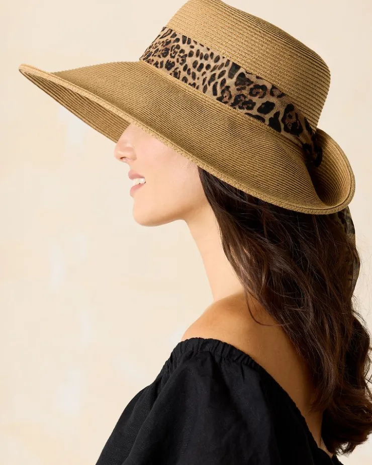 Tommy Bahama Ultra-Braid Fold Back Bow Hat-Women Hats & Caps