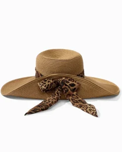 Tommy Bahama Ultra-Braid Fold Back Bow Hat-Women Hats & Caps