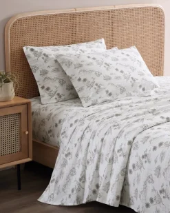 Tommy Bahama Vintage Map 4-Piece Queen Sheet Set- Sheet Sets & Bedskirts