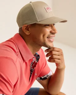Tommy Bahama Vintage Packable Trucker Cap- Hats & Caps
