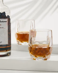 Tommy Bahama Viski® Reserve Bruno Crystal Cocktail Glasses- Set of 2- Drinkware & Bar
