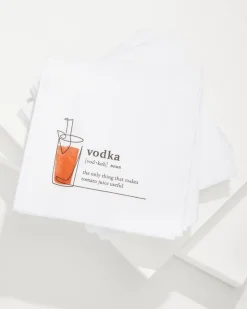Tommy Bahama Vodka Cocktail Napkins- Drinkware & Bar