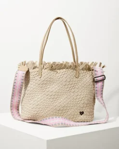Tommy Bahama Vulcan Fringe Top Large Tote & Wristlet-Women Handbags & Clutches