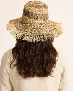 Tommy Bahama Waverly Frayed Edge Raffia Sun Hat-Women Hats & Caps