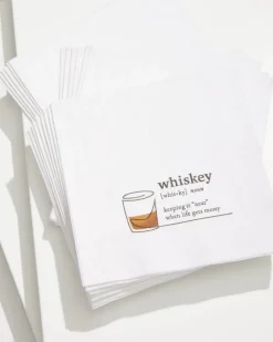 Tommy Bahama Whiskey Cocktail Napkins- Drinkware & Bar