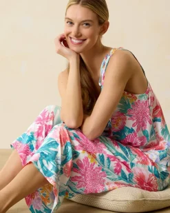 Tommy Bahama Woven Challis Tank & Cropped Pants Pajama Set-Women Sleepwear