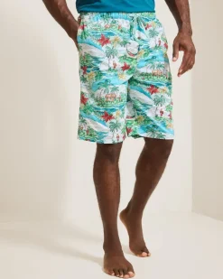 Tommy Bahama Woven Tropical Print Pajama Shorts- Loungewear & Pajamas